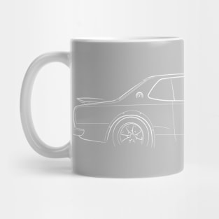 1972 Nissan Skyline KPGC10 - profile stencil, white Mug